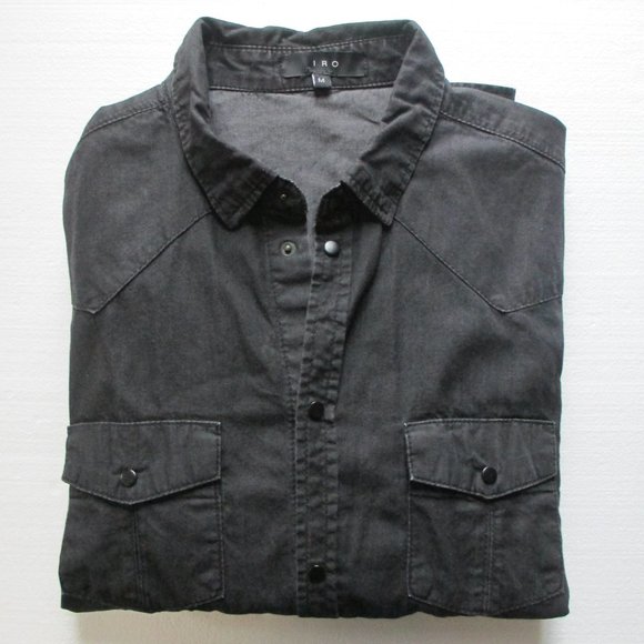 IRO DENIM BUTTON DOWN SHIRT - Picture 11 of 13
